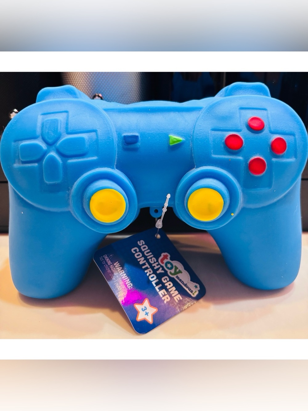 New-Toymendous! Blue Squishy Video Game Controller Stress Toy
